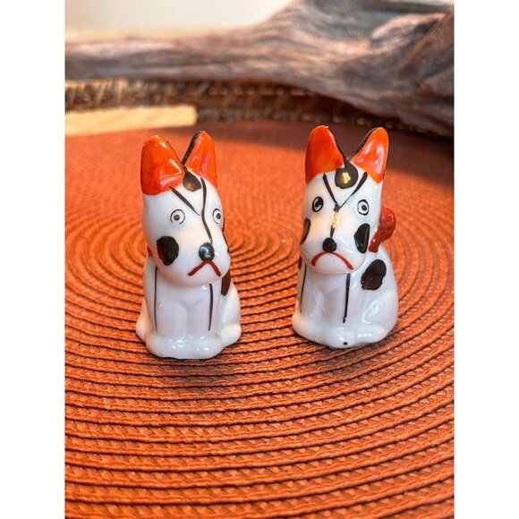 Japan Hand Painted Dog Salt & Pepper Shaker - As Is Display Only - Picture 1 of 6